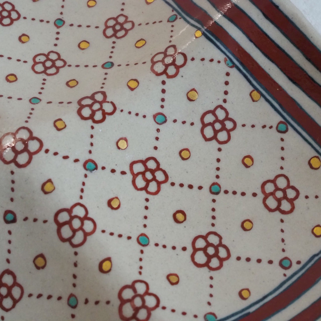 作家　加藤喜道　四彩皿　D