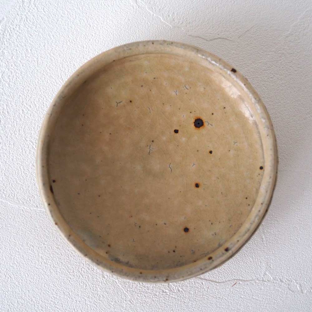 作家　中村哲雄　粉引　丸縁小鉢