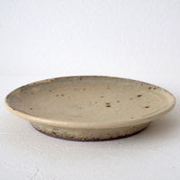 作家　中村哲雄　粉引　平皿（18cm）