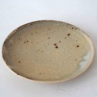 作家　中村哲雄　粉引　平皿（18cm）