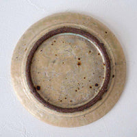 作家　中村哲雄　粉引　リム平皿（17cm）