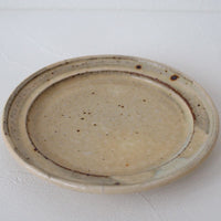 作家　中村哲雄　粉引　リム平皿（17cm）