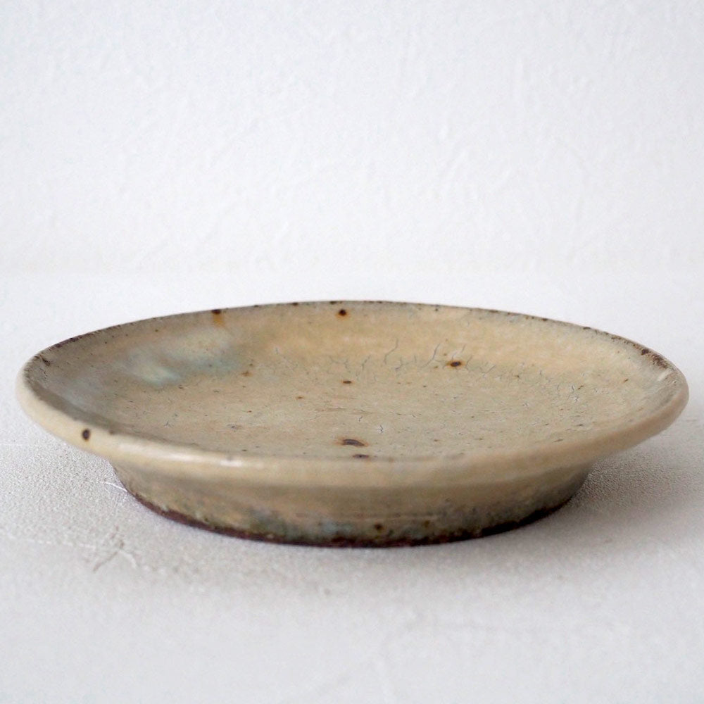 作家　中村哲雄　粉引　平皿（17cm） 作家　中村哲雄 陶磁器作家もの