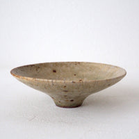 作家　中村哲雄　ヒビ灰釉　鉢（5寸）