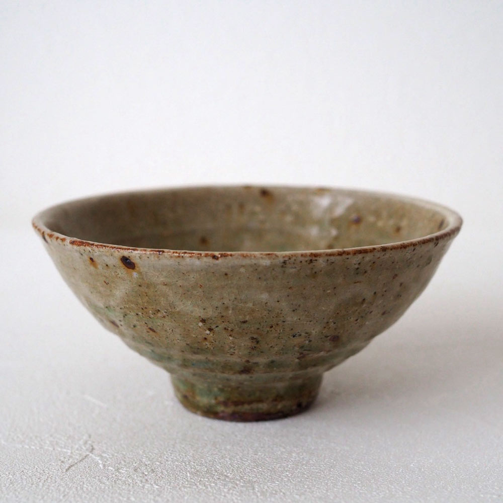 作家　中村哲雄　灰釉　飯碗 作家　中村哲雄 陶磁器作家もの