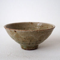 作家　中村哲雄　灰釉　飯碗 作家　中村哲雄 陶磁器作家もの