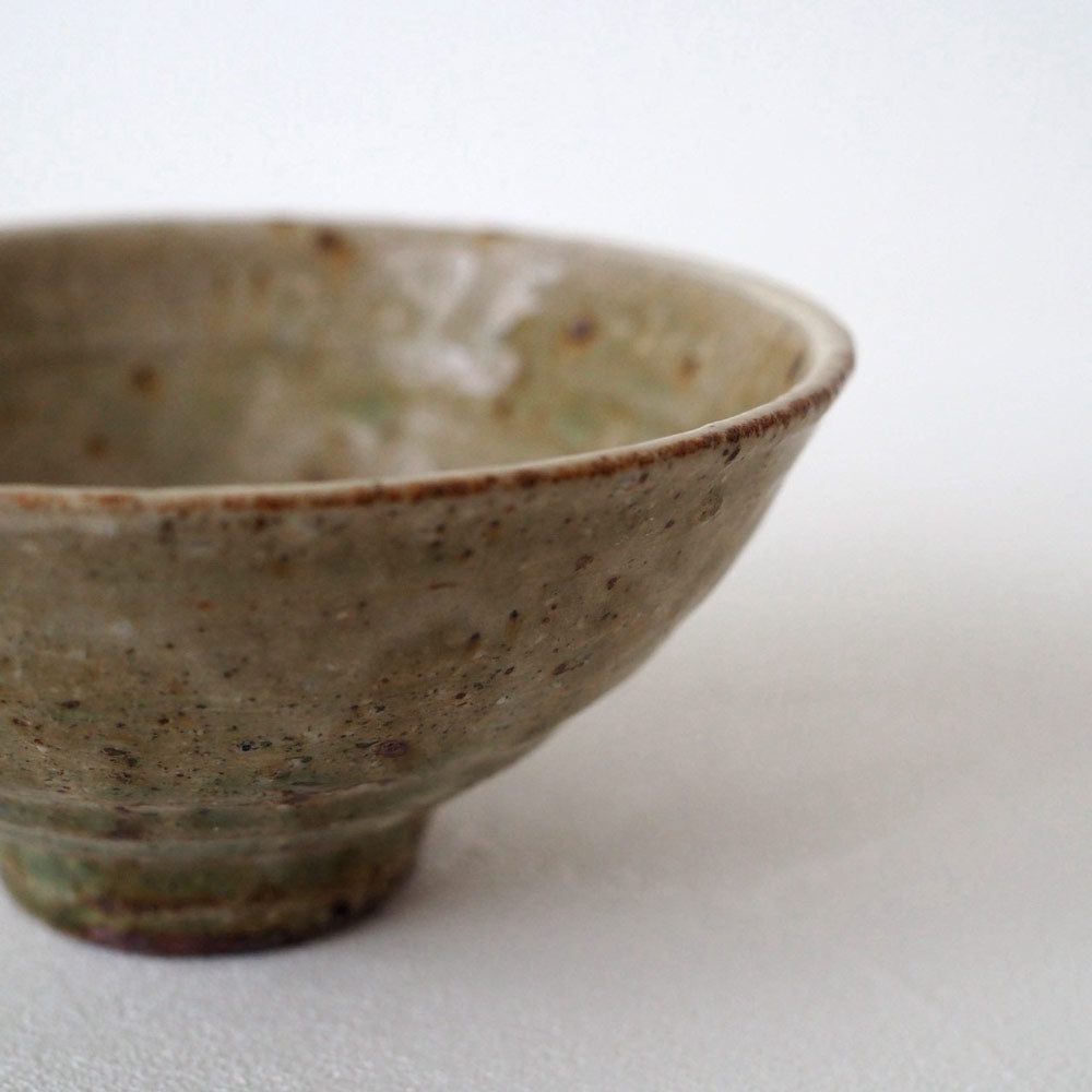 作家　中村哲雄　灰釉　飯碗 作家　中村哲雄 陶磁器作家もの