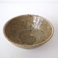 作家　中村哲雄　灰釉　飯碗 作家　中村哲雄 陶磁器作家もの