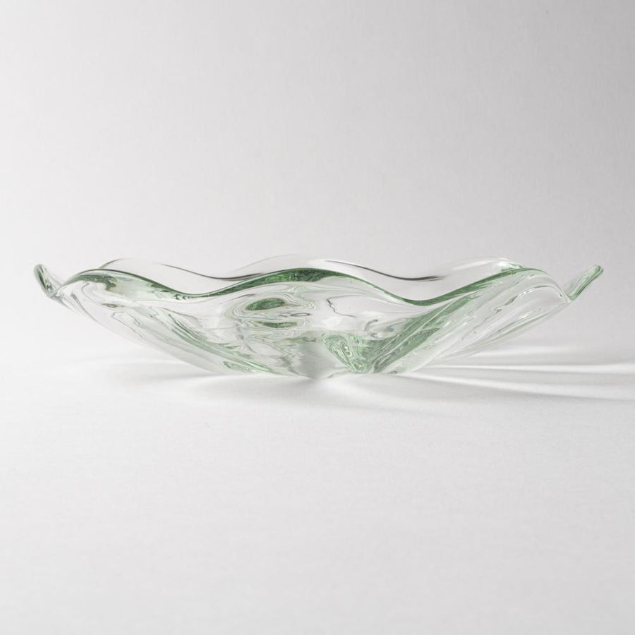 琉球ガラス工房　glass32　うず皿(クリア) 琉球ガラス工房glass32 琉球ガラス