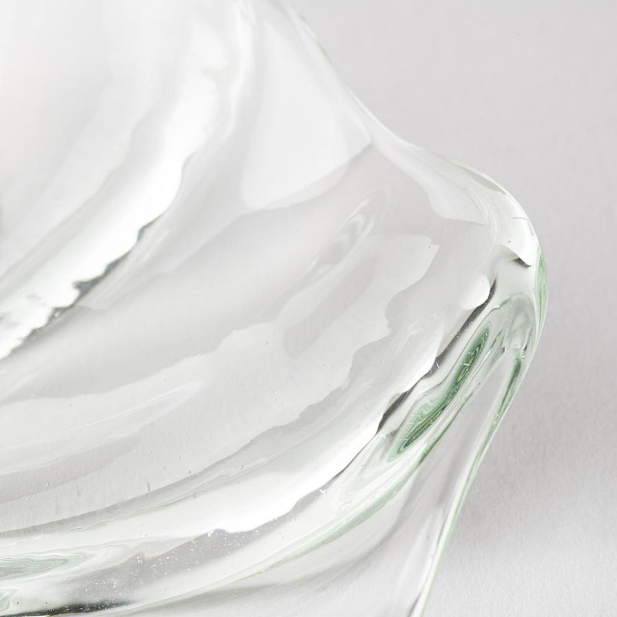 琉球ガラス工房　glass32　うず皿(クリア) 琉球ガラス工房glass32 琉球ガラス
