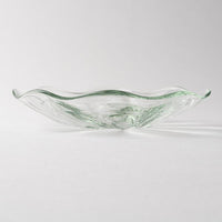 琉球ガラス工房　glass32　うず小皿(クリア) 琉球ガラス工房glass32 琉球ガラス