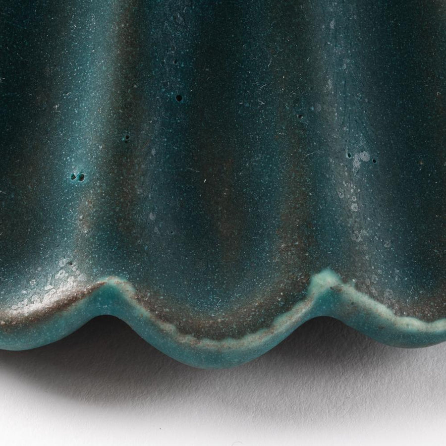 昇陽窯　碧　輪花鉢 丹波焼　昇陽窯 丹波焼