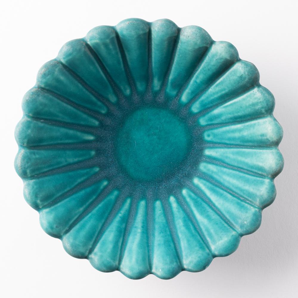 昇陽窯　碧　輪花鉢 丹波焼　昇陽窯 丹波焼