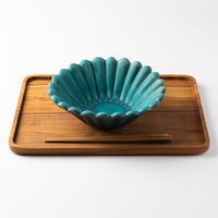 昇陽窯　碧　輪花鉢 丹波焼　昇陽窯 丹波焼