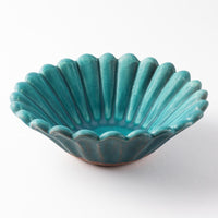 昇陽窯　碧　輪花鉢 丹波焼　昇陽窯 丹波焼