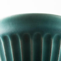 昇陽窯　碧　しのぎフリーカップ 丹波焼　昇陽窯 丹波焼