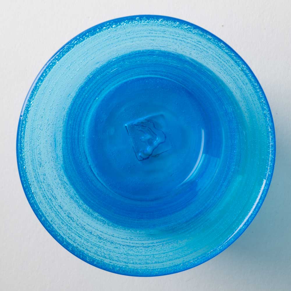 琉球ガラス匠工房　海の泡　海の泡　Ｖ字ロックグラス 琉球ガラス匠工房 琉球ガラス
