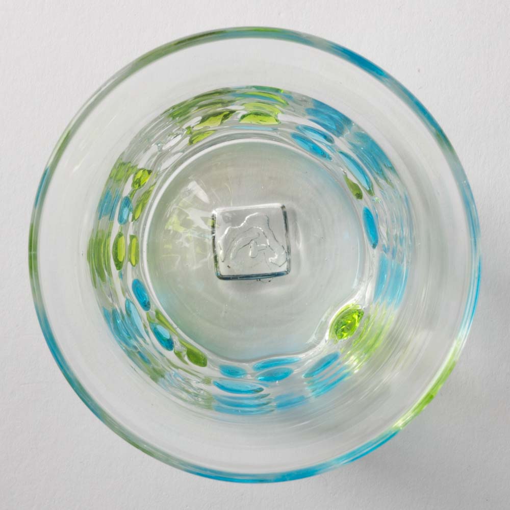 琉球ガラス匠工房　カレットグラス　緑/水 琉球ガラス匠工房 琉球ガラス