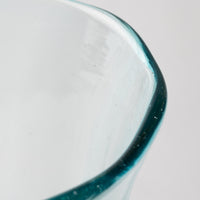 琉球ガラス工房　glass32　うずグラスロング(水) 琉球ガラス工房glass32 琉球ガラス