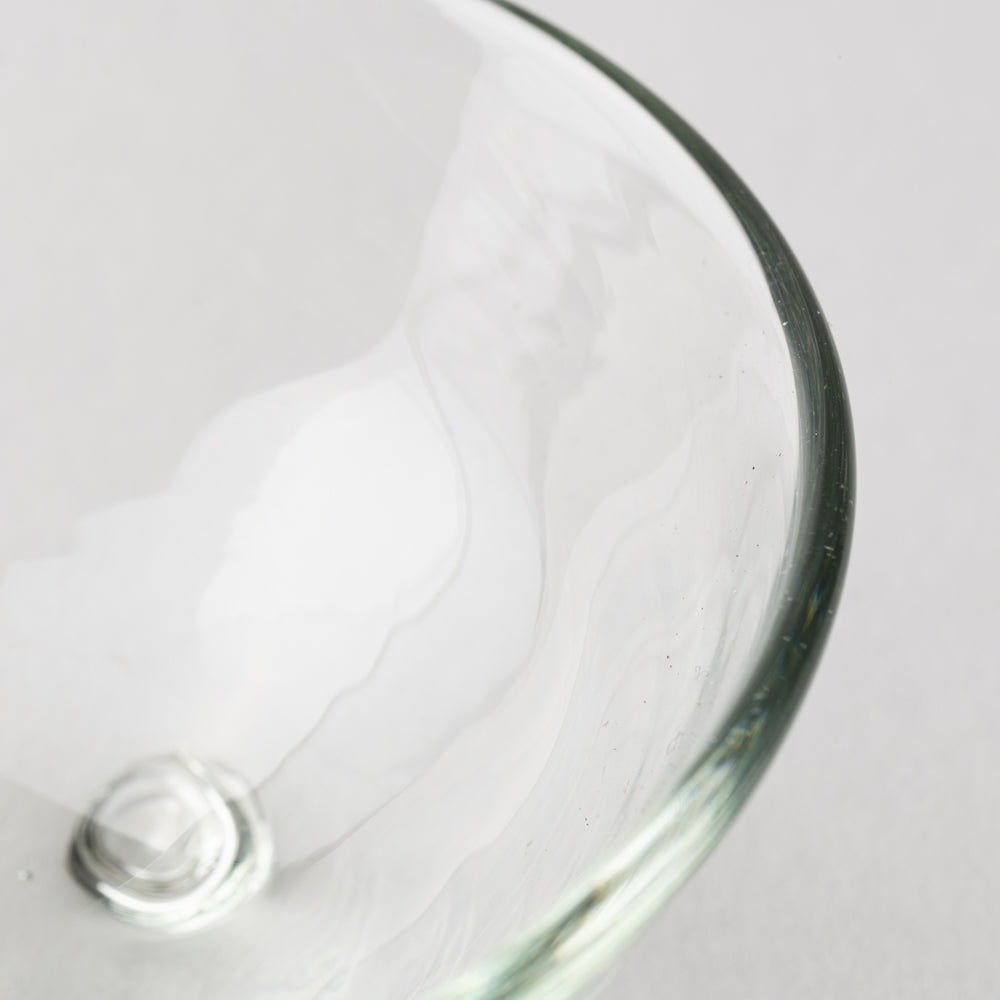 琉球ガラス工房　glass32　カレット三ツ足小鉢