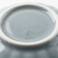 波佐見焼　和山窯　菊型小皿(グレー)