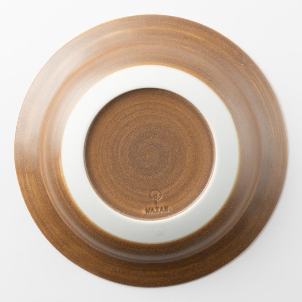 波佐見焼　和山窯　シャビーシックスタイル　カレー皿(senダーク)