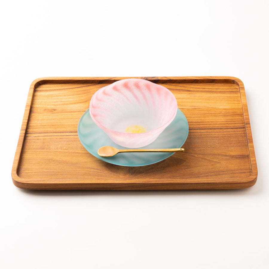 作家　栗原瑠璃華　蓮　カップ&ソーサーセット