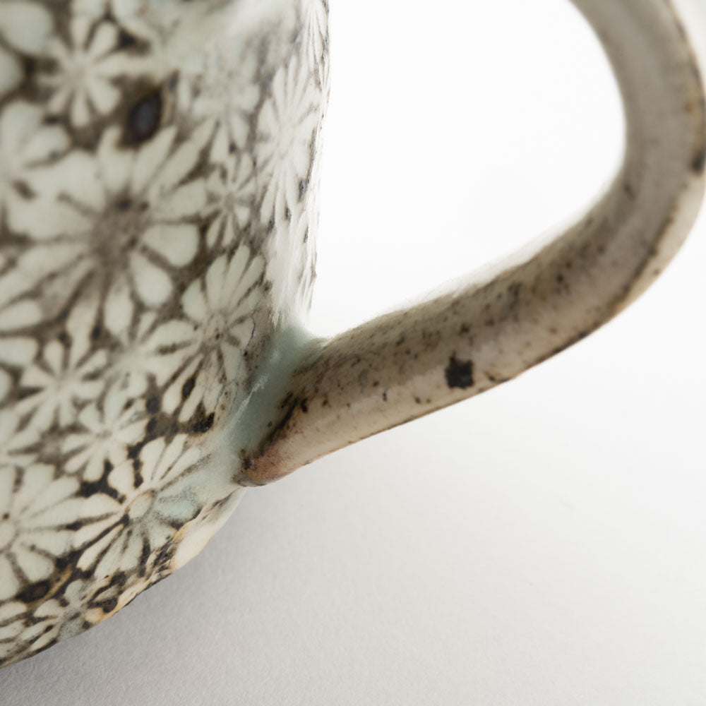 薮本寛之さんのそば猪口 フリーカップ 2個セット 黒白模様 薮本寛之