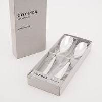 COPPER the cutlery　銅製スプーン2本セット(シルバーミラー) COPPER the cutlery 金工もの