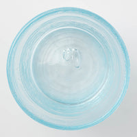 グラスアート藍　ウェーブロック　グラス(水色)