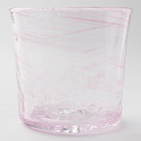 グラスアート藍　ウェーブロック　グラス(ピンク) グラスアート藍 琉球ガラス