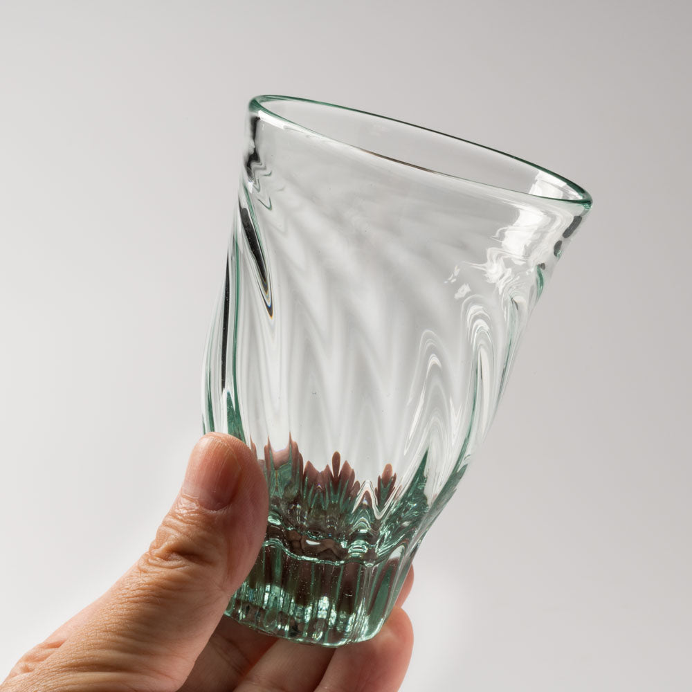 白鴉再生硝子器製作所　レデューサーグラス　窓 白鴉再生硝子器製作所 琉球ガラス