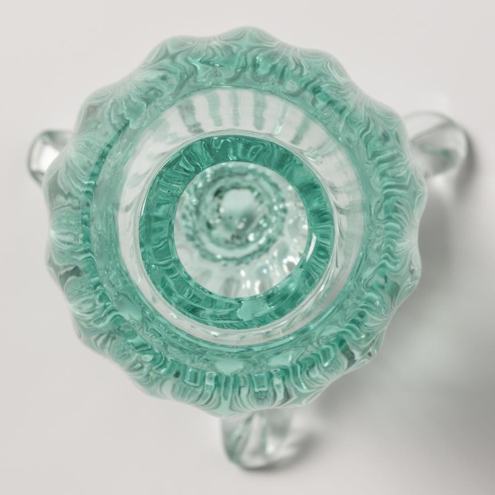 ガラス細工の灰皿(赤色、緑色、青色) - 1