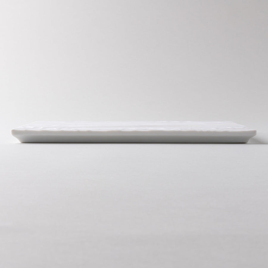 有田焼　やま平窯　木目長角プレート White 有田焼　やま平窯 有田焼