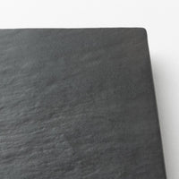 有田焼　やま平窯　硯石正角プレート 15㎝ Black