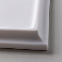 有田焼　やま平窯　硯石正角プレート 18㎝ White