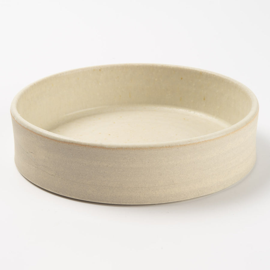 Deep Gorge　FLAT BOWL　Eggshell(白) Deep Gorge 陶磁器作家もの