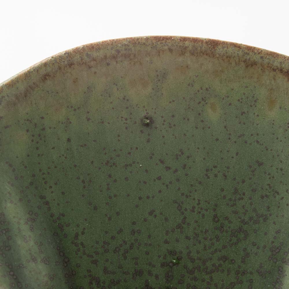yoshida pottery　梅鉢　さびいろうぐいす