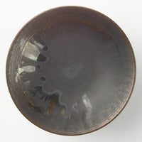 yoshida pottery　球脚浅鉢　さびいろすす