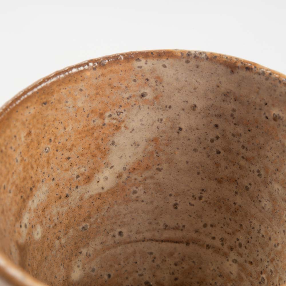 いちらん陶房　チタン釉デミタスカップ(Round) いちらん陶房 陶磁器作家もの
