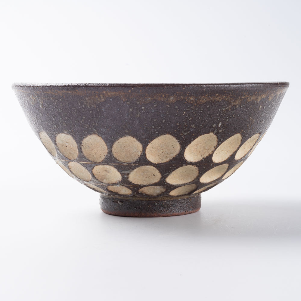美濃焼　正陶苑　新米茶碗　マットブラウン