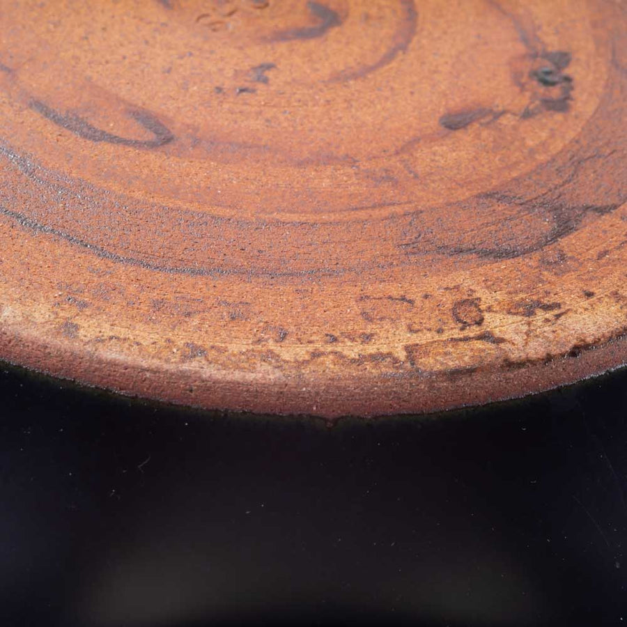 美濃焼　正陶苑　リムプレート（小皿）小　ネイビー