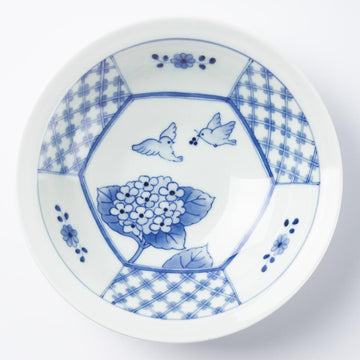 作家　石川理恵　花鳥文中鉢