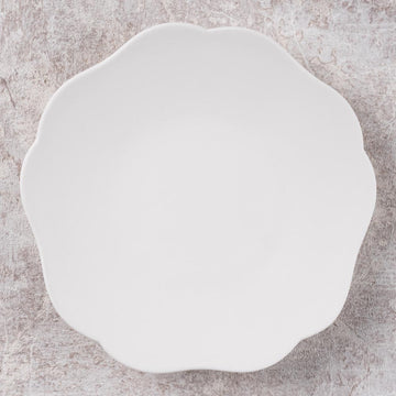 京焼・清水焼　KIWAKOTO　ASAGAO 雪 Small 15cm皿