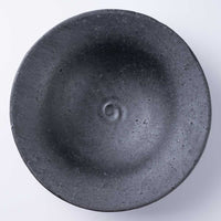 信楽焼　丸十製陶　リム鉢　黒マット