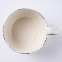 信楽焼　丸十製陶　スープカップ　割れ粉引