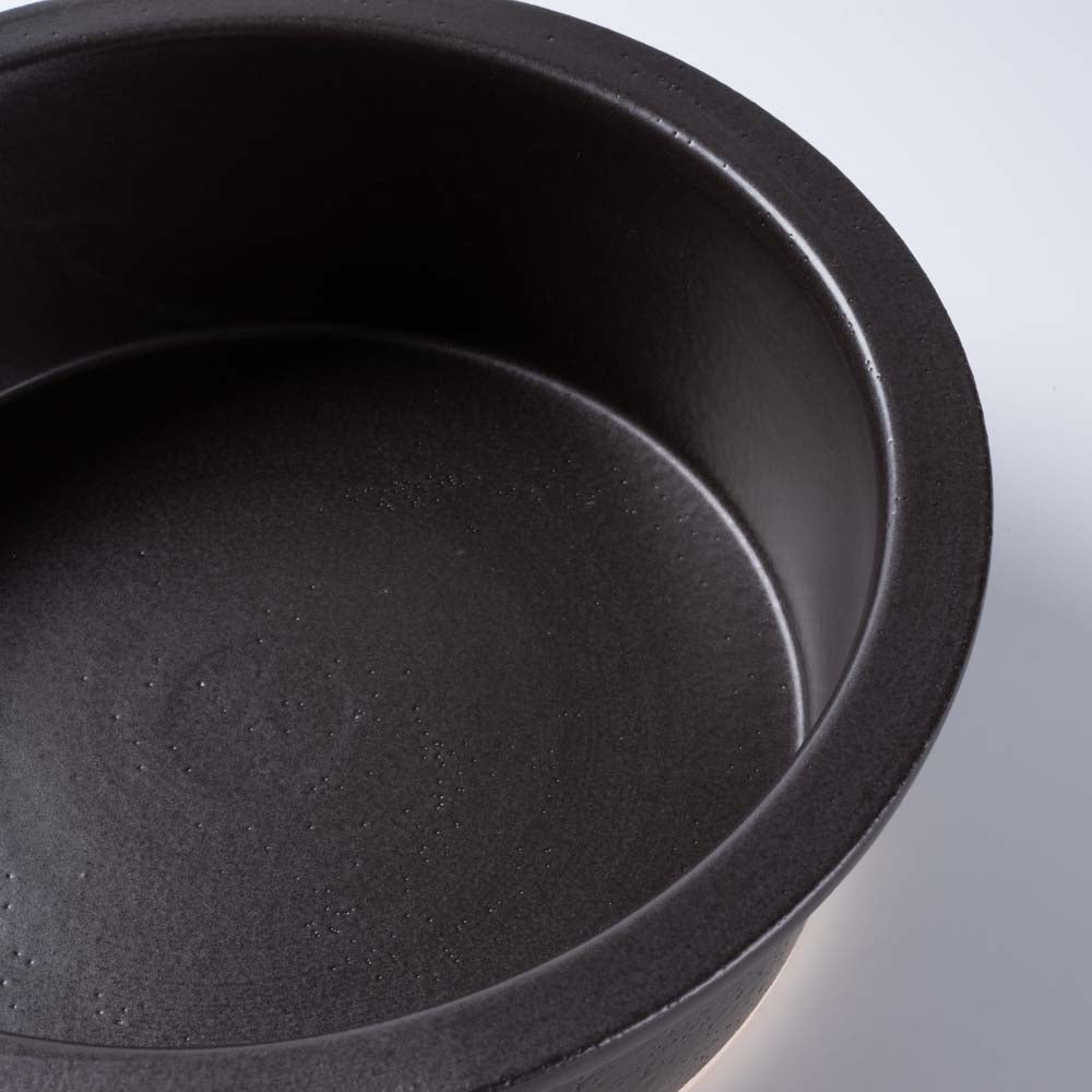 信楽焼　ヤマ庄陶器　hangout　Grillpan　(中)　black