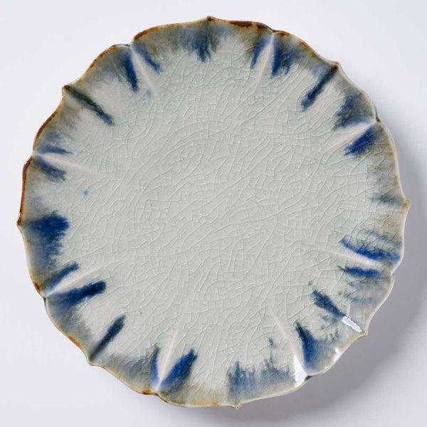 作家 宮田竜司 掛流稜花皿（小） ¥2,750 大人の焼き物