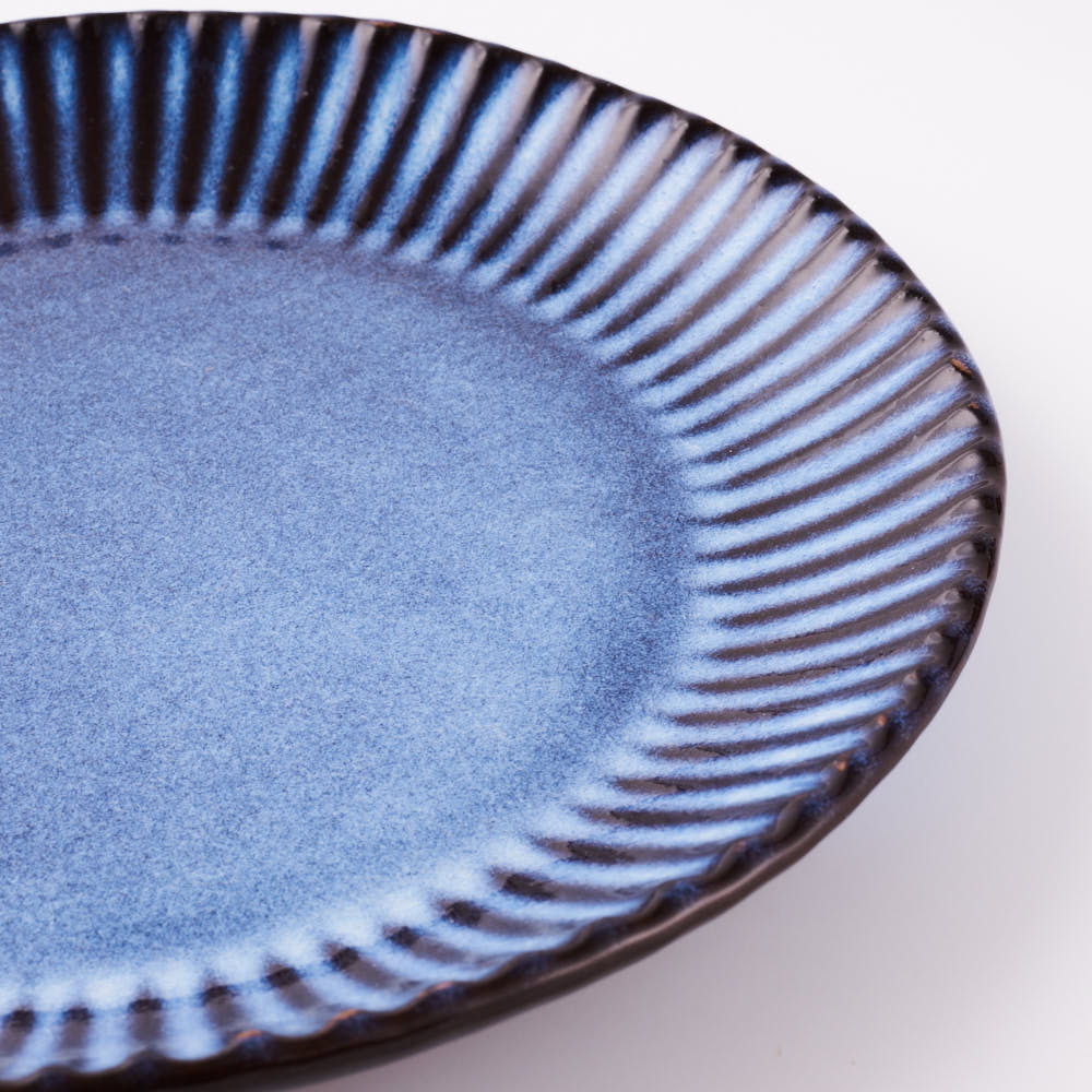 在庫最安値GL60）萩焼　大皿　青萩　平目皿　未使用 約40cm　山根清玩 皿