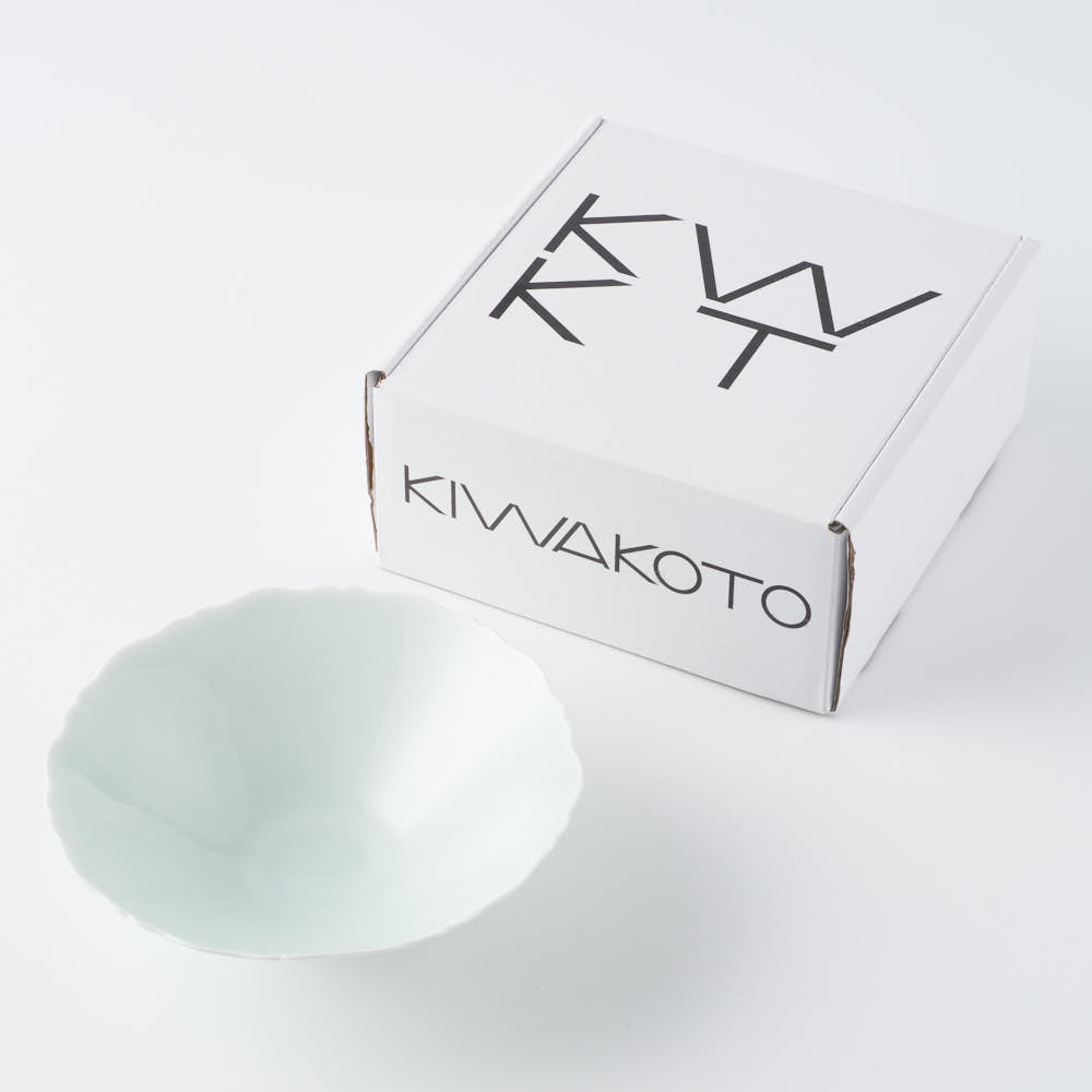 京焼・清水焼　KIWAKOTO　BOTAN 水(青磁) BOWL